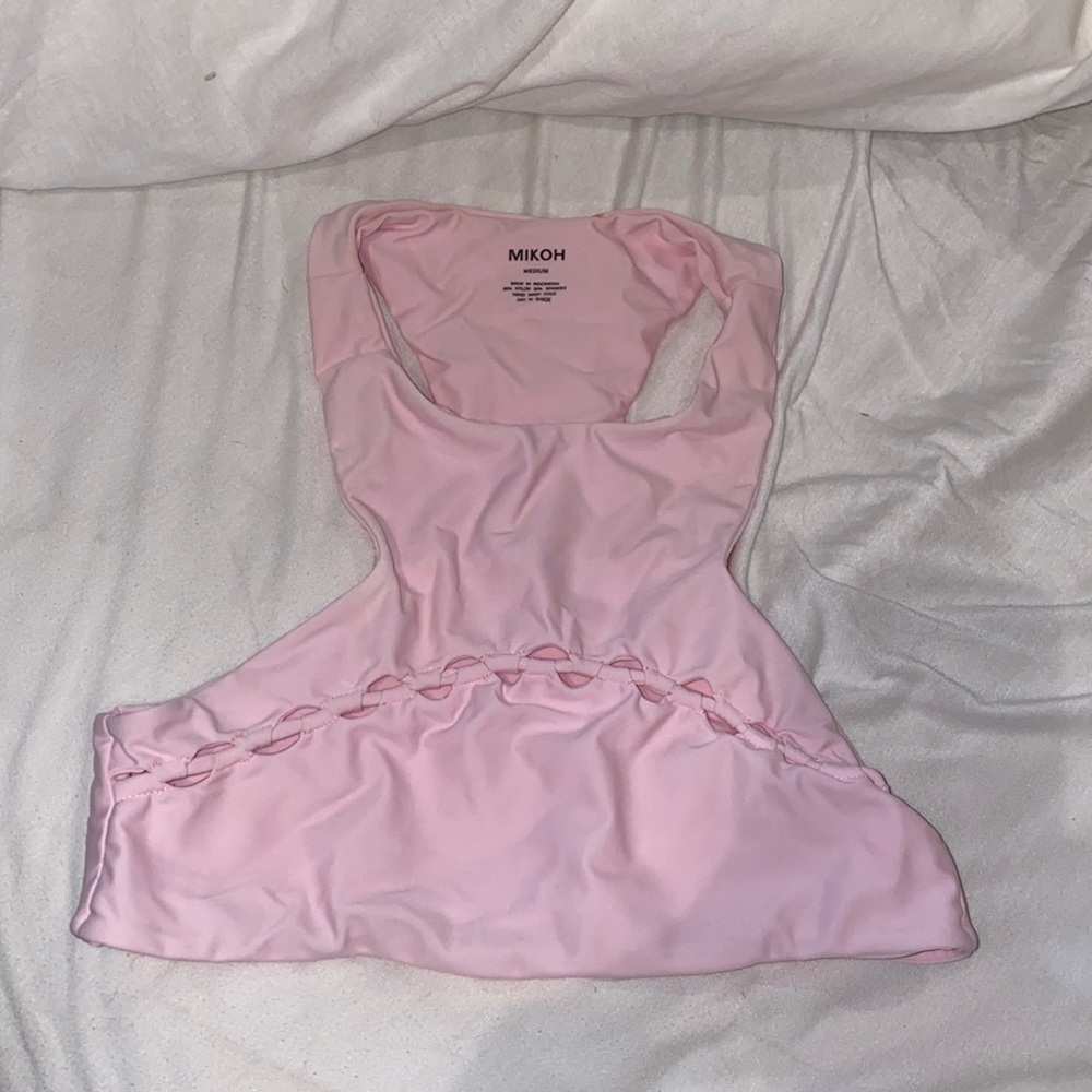 Mikoh pink bikini top